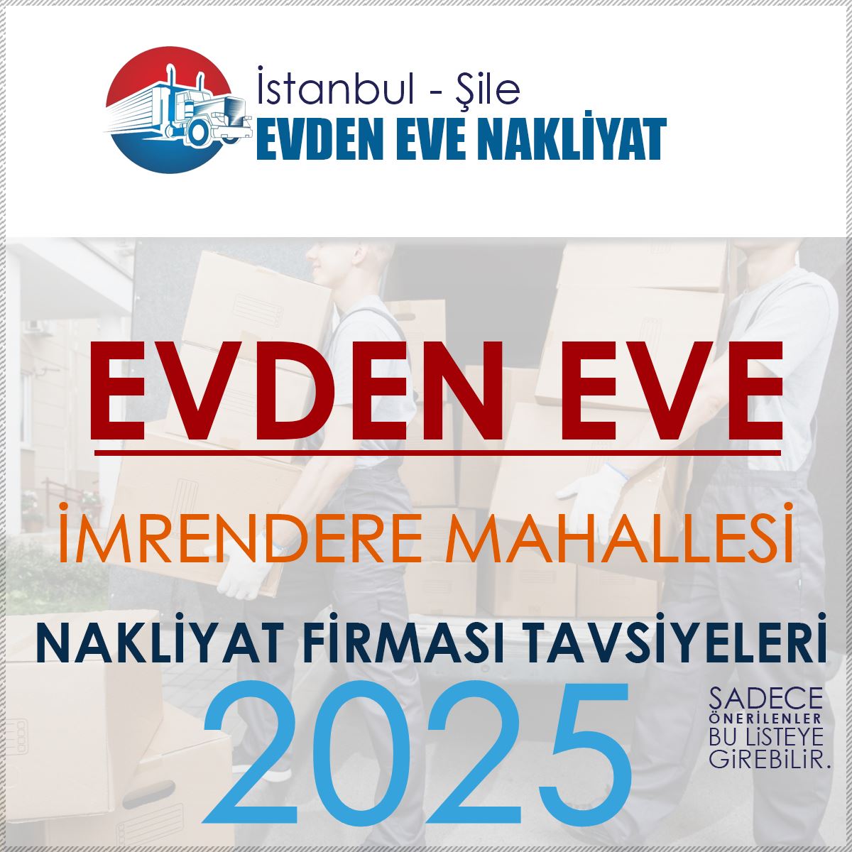 İmrendere Evden Eve Nakliyat Firmaları